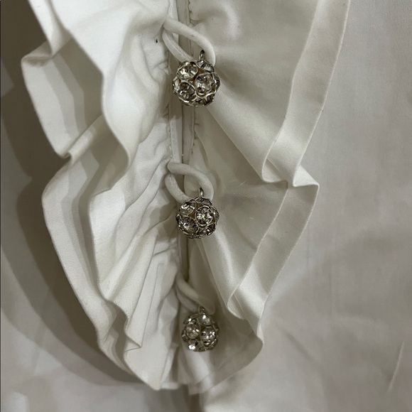 Kate Spade White Ruffle Blouse - Picture 6 of 6